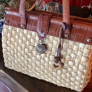 Brighton straw purse